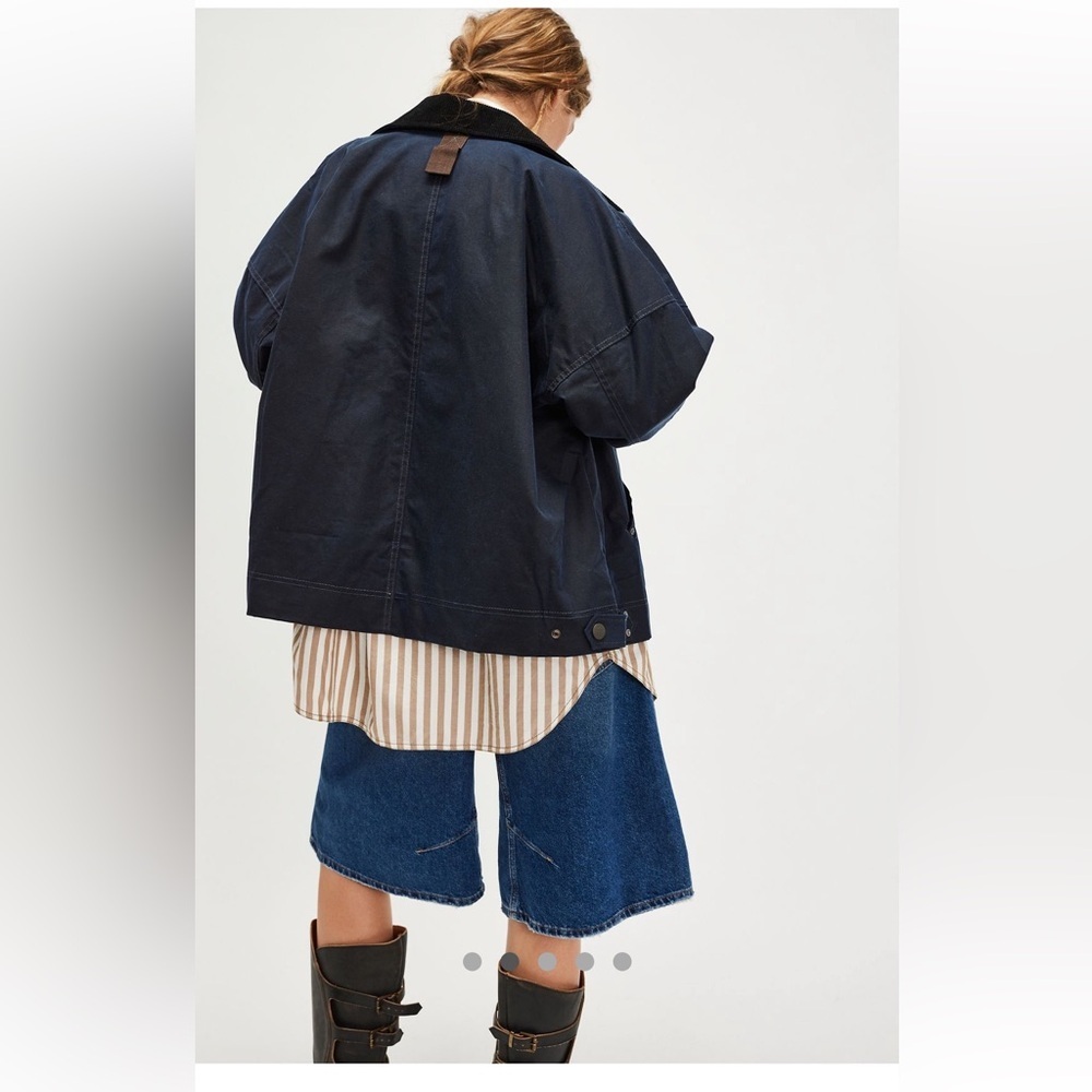 Free People We The Free Cori Waxed Chore Jacket Xsmall sold out - Picture 6 of 15